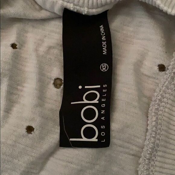 Bobi distresses racerback gray tank XS - Picture 2 of 3